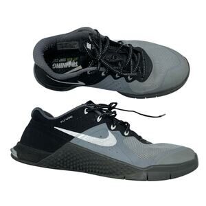 Nike Flywire Grey & Black Running Shoes Sneakers Womens 8.5 Comfort Classic